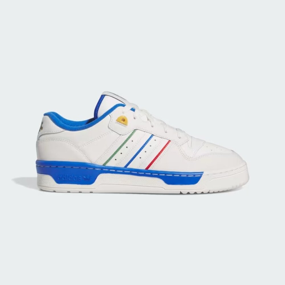 NWT Adidas Originals Rivalry Low Men's Shoes - White/Blue - JI0866